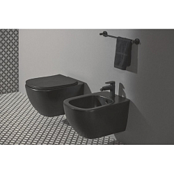 Фото Биде подвесное Ideal Standard Tesi T3552V3 черный матовый
