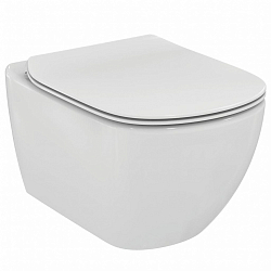 Фото Комплект Ideal Standard Tesi P386801 (подвесной унитаз + инсталляция + кнопка + сиденье)