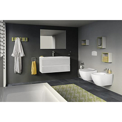 Фото Комплект Ideal Standard Tesi T3868V1 (подвесной унитаз + инсталляция + сиденье)