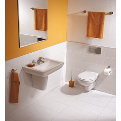 Фото Комплект Ideal Standard Eurovit W660101 (подвесной унитаз + инсталляция + сиденье)