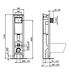 Фото Комплект Ideal Standard Eurovit W660101 (подвесной унитаз + инсталляция + сиденье)