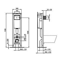 Фото Система инсталляции для унитазов Ideal Standard Prosys Eco Frame M E233267