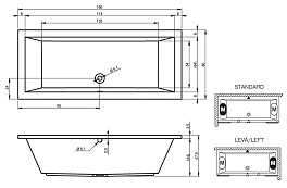 Изображение Акриловая ванна Riho Lusso 190x80 Акриловая ванна Riho Lusso 190x80 , изображение 9