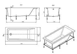 Изображение Акриловая ванна Roca Easy 170x75 Акриловая ванна Roca Easy 170x75 , изображение 11
