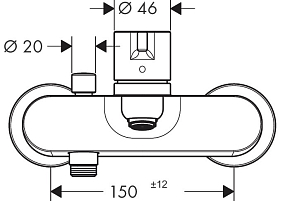 Фото Смеситель Hansgrohe Metris S 31460000 для ванны с душем