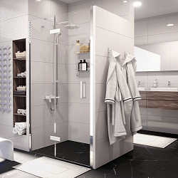 Фото Душевая дверь в нишу Wasserkraft Aller White 10H05LW 120 см