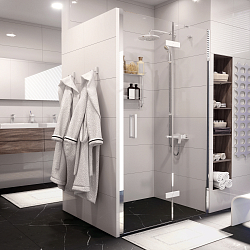 Фото Душевая дверь в нишу Wasserkraft Aller White 10H05RW 120 см