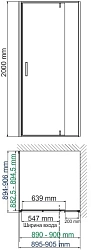 Фото Душевой уголок Wasserkraft Neime 19P03 90х90