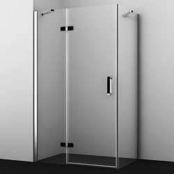 Фото Душевой уголок Wasserkraft Aller 10H10LBLACK MATT 120x100