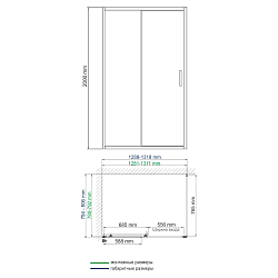 Фото Душевой уголок Wasserkraft Main 41S32 130х80