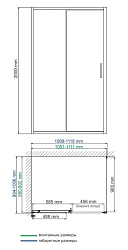 Фото Душевой уголок Wasserkraft Main 41S16 110х100