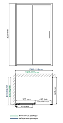 Фото Душевой уголок Wasserkraft Main 41S15 110х90