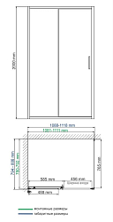 Фото Душевой уголок Wasserkraft Main 41S14 110х80