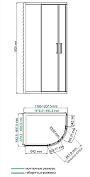 Фото Душевой уголок Wasserkraft Lippe 45S24 120х90