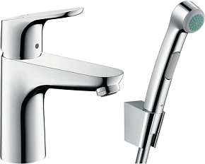 Фото Смеситель Hansgrohe Focus 31927000 для раковины с гигиеническим душем