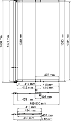 Фото Шторка на ванну Wasserkraft Main 41S02-80 80х140 см