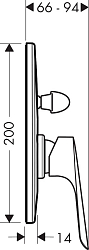 Фото Смеситель Hansgrohe Logis 71408000 с внутренней частью, для ванны с душем