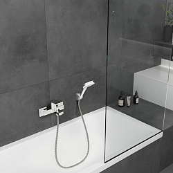 Фото Смеситель Hansgrohe Vernis Shape 71450000 для ванны с душем