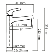 Изображение Смеситель Wasserkraft Sauer 7103Н для раковины Смеситель Wasserkraft Sauer 7103Н для раковины , изображение 7