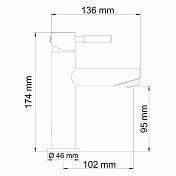 Изображение Смеситель Wasserkraft Main 4104 для раковины Смеситель Wasserkraft Main 4104 для раковины , изображение 6