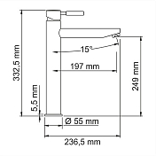 Изображение Смеситель Wasserkraft Main 4103H для раковины Смеситель Wasserkraft Main 4103H для раковины , изображение 5