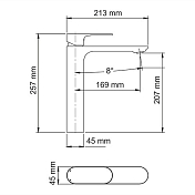 Изображение Смеситель Wasserkraft Dinkel 5803H для раковины Смеситель Wasserkraft Dinkel 5803H для раковины , изображение 4