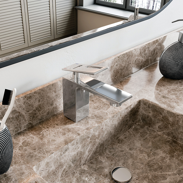 Смеситель Wasserkraft Alme 1503 для раковины , изображение 2