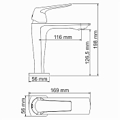 Изображение Смеситель Wasserkraft Neime 1903 для раковины Смеситель Wasserkraft Neime 1903 для раковины , изображение 4