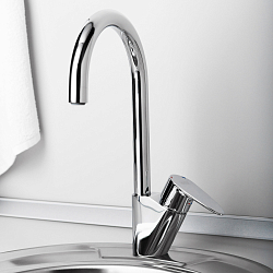 Фото Смеситель Wasserkraft Leine 3507 для кухонной мойки