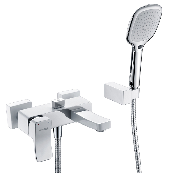 Смеситель Wasserkraft Aller 1061WHITE для ванны с душем , изображение 1