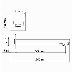 Фото Излив Wasserkraft Sauer A187 для ванны