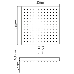 Фото Верхний душ Wasserkraft A140