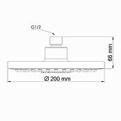 Верхний душ Wasserkraft A029 , изображение 3
