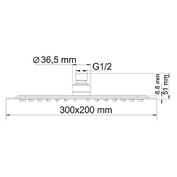 Фото Верхний душ Wasserkraft A069
