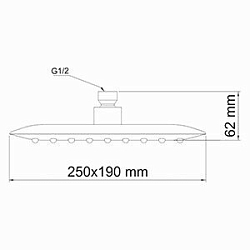 Фото Верхний душ Wasserkraft A031