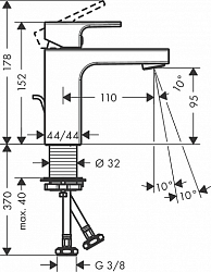 Фото Смеситель Hansgrohe Vernis Shape 71561000 для раковины