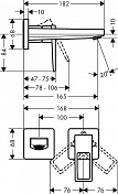 Смеситель Hansgrohe Metropol 74525000 для раковины , изображение 2