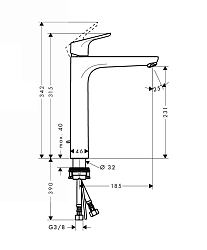 Фото Смеситель Hansgrohe Focus 31531000 для раковины