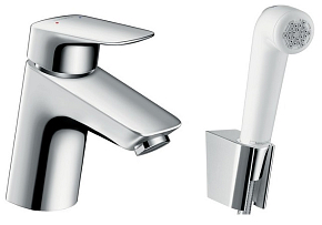 Фото Смеситель Hansgrohe Logis 71290000 для раковины с гигиеническим душем