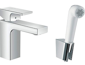 Фото Смеситель Hansgrohe Vernis Shape 71216000 для раковины с гигиеническим душем
