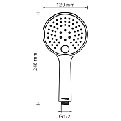 Изображение Душевая лейка Wasserkraft Sauer A207 Душевая лейка Wasserkraft Sauer A207 , изображение 2