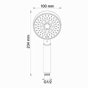 Душевая лейка Wasserkraft A036 , изображение 7