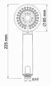 Душевая лейка Wasserkraft A035 , изображение 7