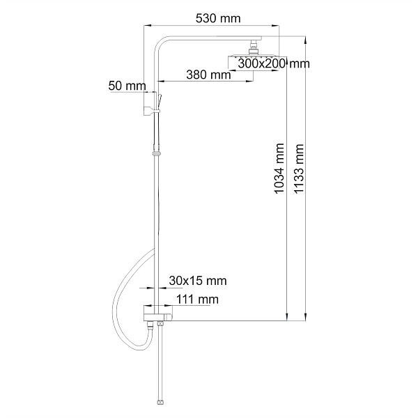 Душевая стойка Wasserkraft A042 , изображение 9