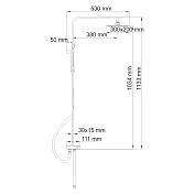 Изображение Душевая стойка Wasserkraft A042 Душевая стойка Wasserkraft A042 , изображение 9