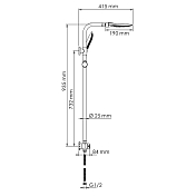 Душевая стойка Wasserkraft A045 , изображение 7