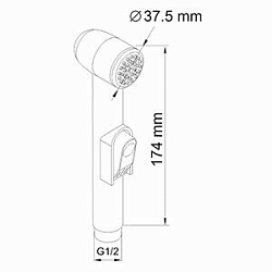 Фото Гигиенический душ Wasserkraft A043 с фиксатором