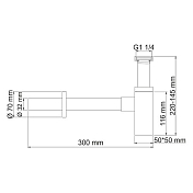 Сифон для раковины Wasserkraft A072 , изображение 2