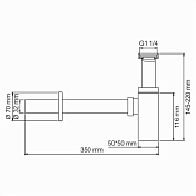 Сифон для раковины Wasserkraft A096 , изображение 2