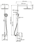 Изображение Душевая стойка Wasserkraft Sauer A17101 Душевая стойка Wasserkraft Sauer A17101 , изображение 7
